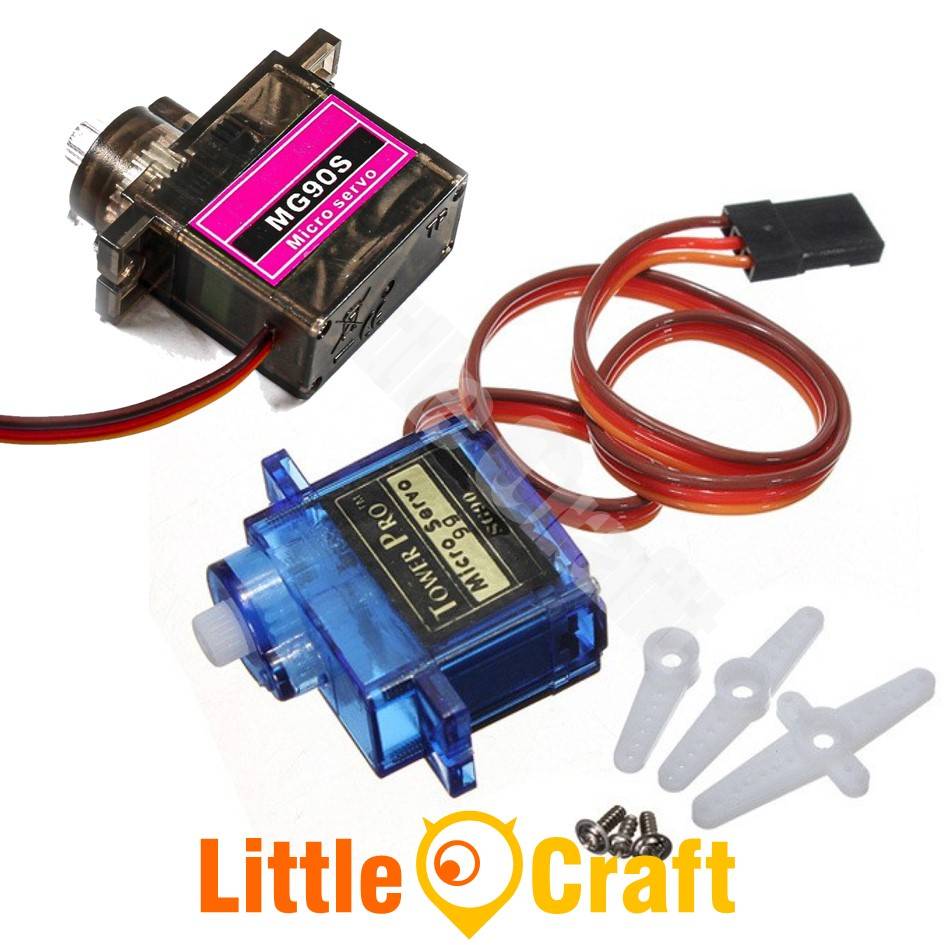 SG90 SG90S MG90 MG90S 180 360 Degree Gear Servo Tower Pro compatible