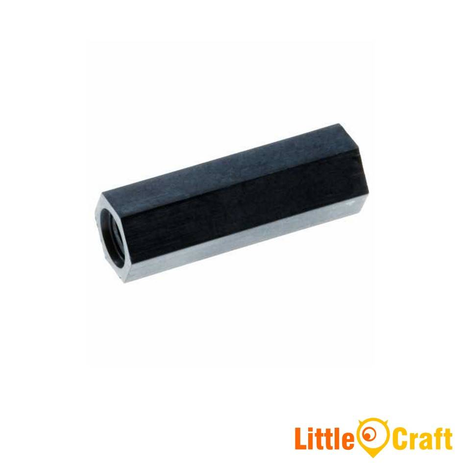 Nylon PCB Standoffs Hexagonal Spacers M3 Female x M3 Female Black