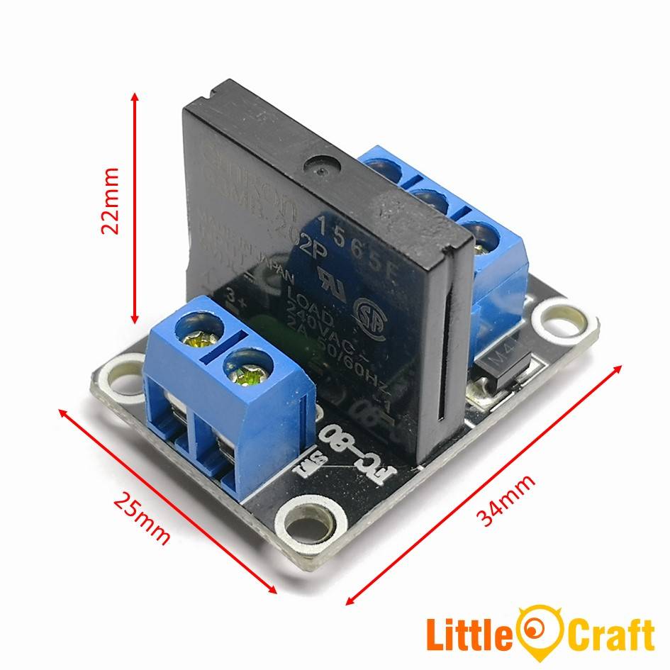1 Channel 5V SSR Solid State Relay Low Level Trigger