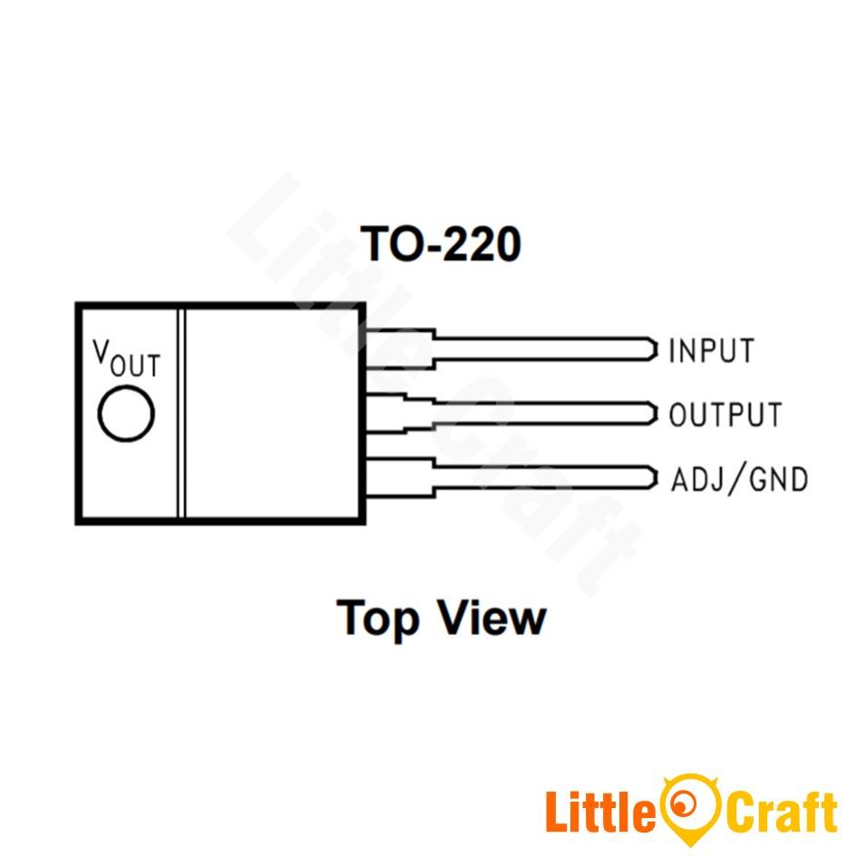 LM1117T 3.3V 800mA LowDropout Linear Regulator [TO220]