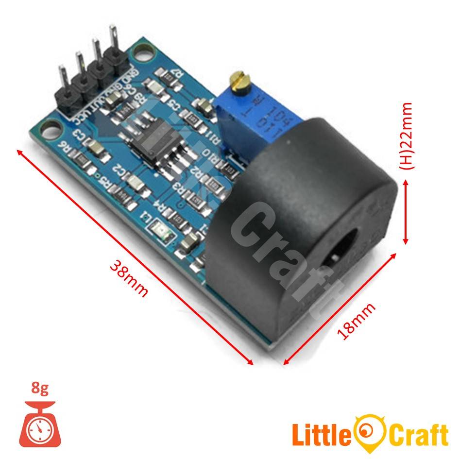 5A AC Current Sensor Transducer Module Build In Comparator Digital Output
