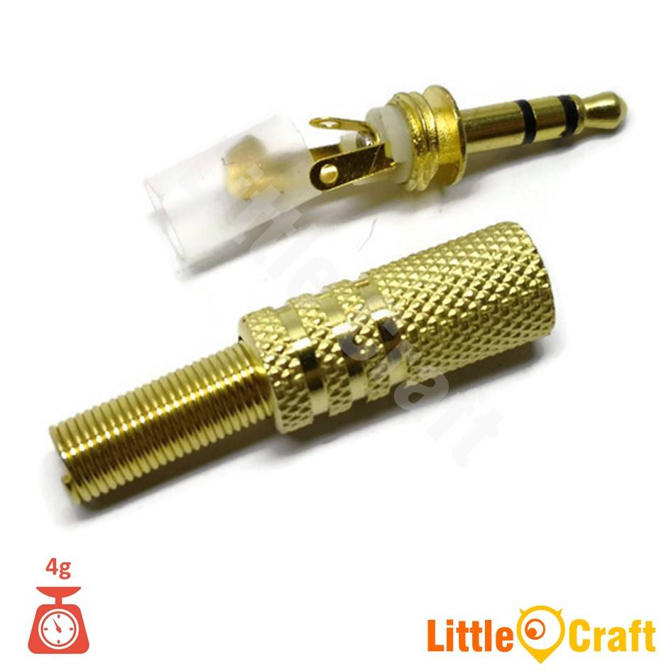 3.5mm Stereo Audio Microphone Jack Plug Gold Plating