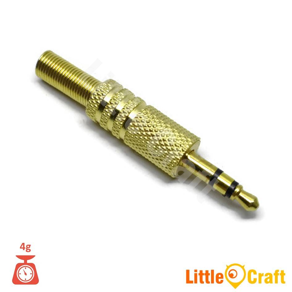 3.5mm Stereo Audio Microphone Jack Plug Gold Plating