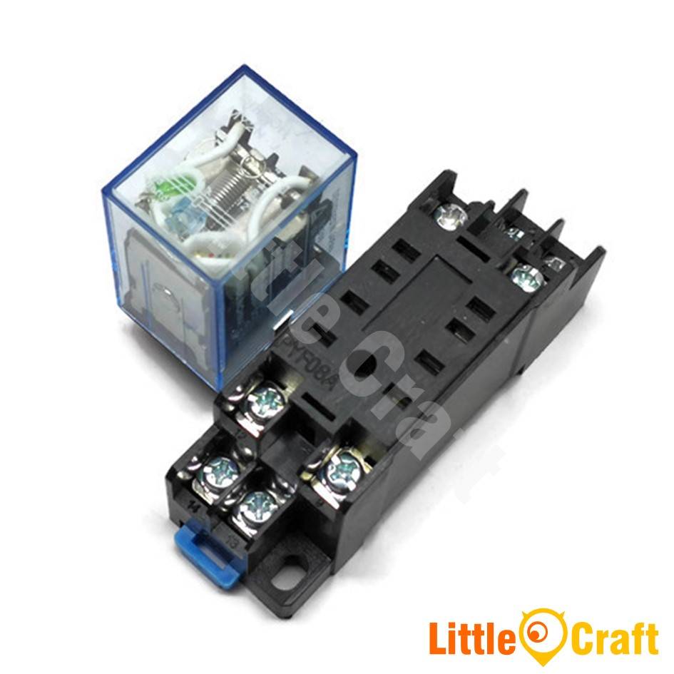 MY2N 12VDC 24VDC 240VAC Compatible Relay & Base