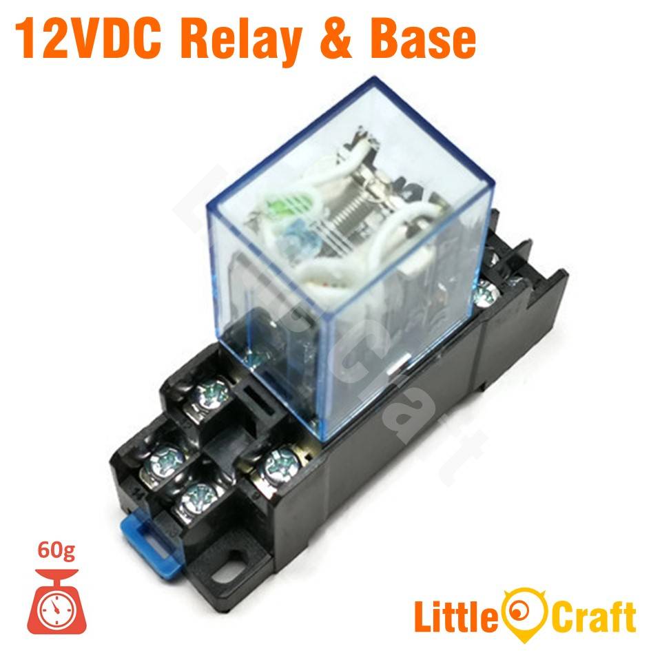 MY2N 12VDC 24VDC 240VAC Compatible Relay & Base