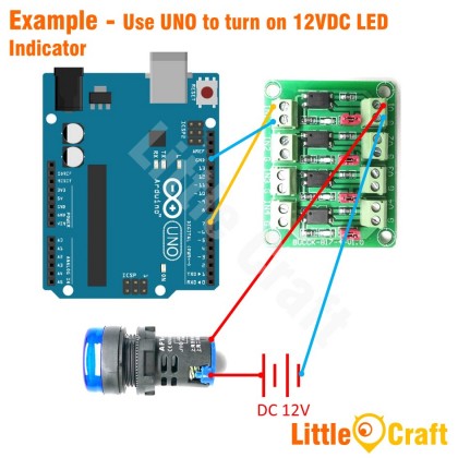 4 Channel Optocoupler Isolated Protection Module