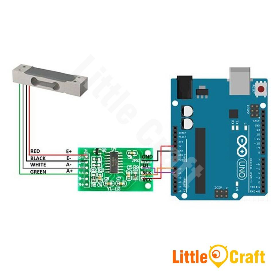 20kg Load Cell + Amplifier HX711 Module Combo