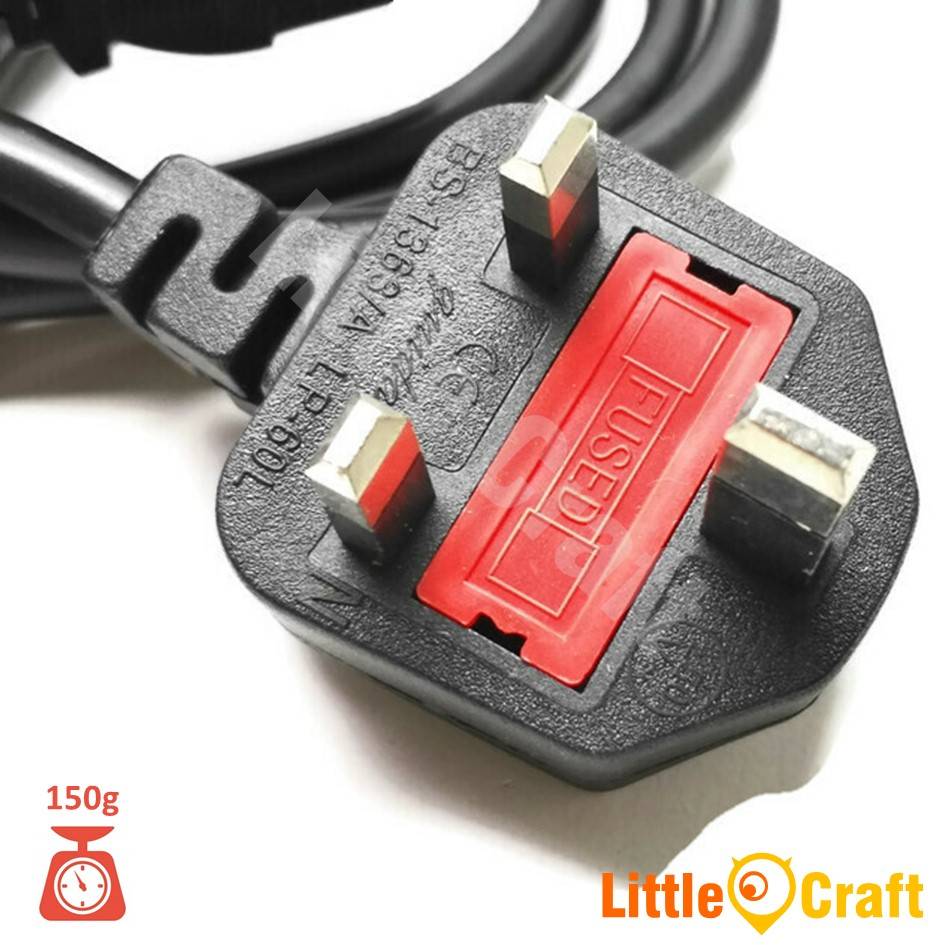 Power Cord 1.5 Meter With Fuse Malaysia Plug