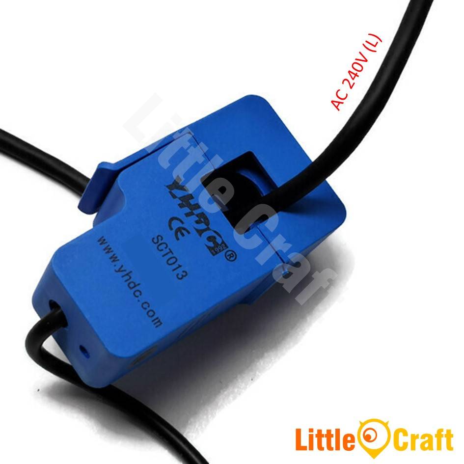 SCT013 50A NonInvasive AC Current Sensor Clamp Sensor