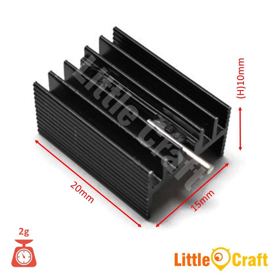 Heatsink 20x15x10mm TO220 Regulator MOSFET Transistor