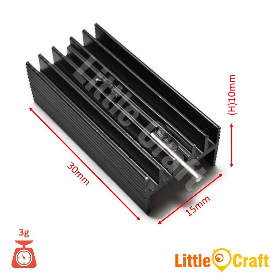 Heatsink 30x15x10mm TO220 Regulator MOSFET Transistor