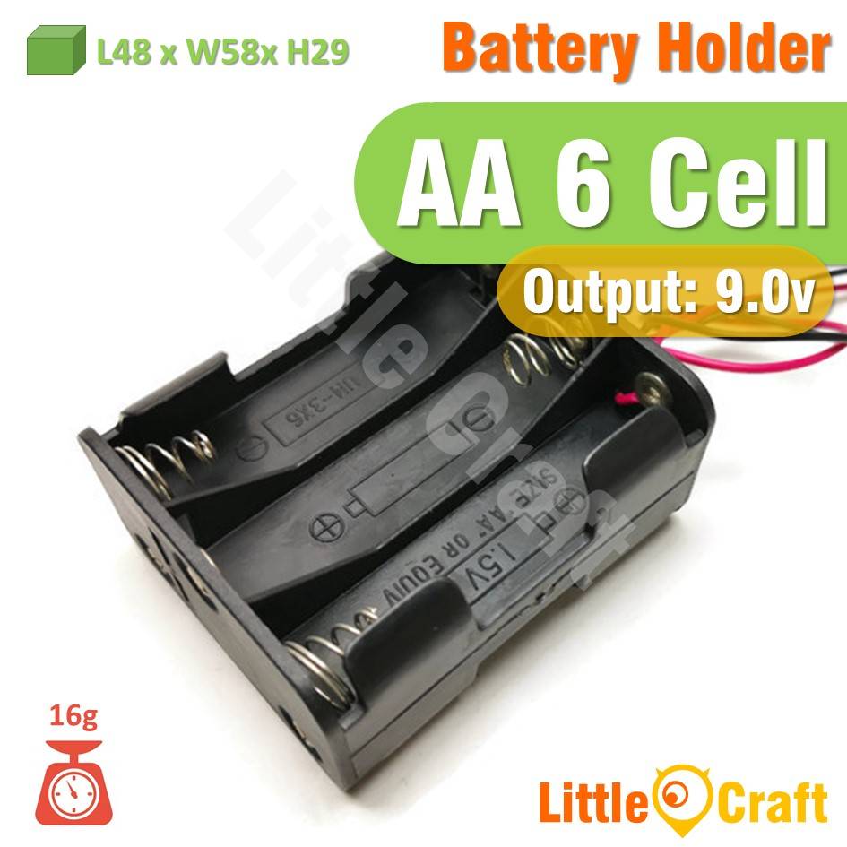 AA Battery Holder With Cable 1 Cell 2 Cell 3 Cell 4 Cell 6 Cell 8 Cell