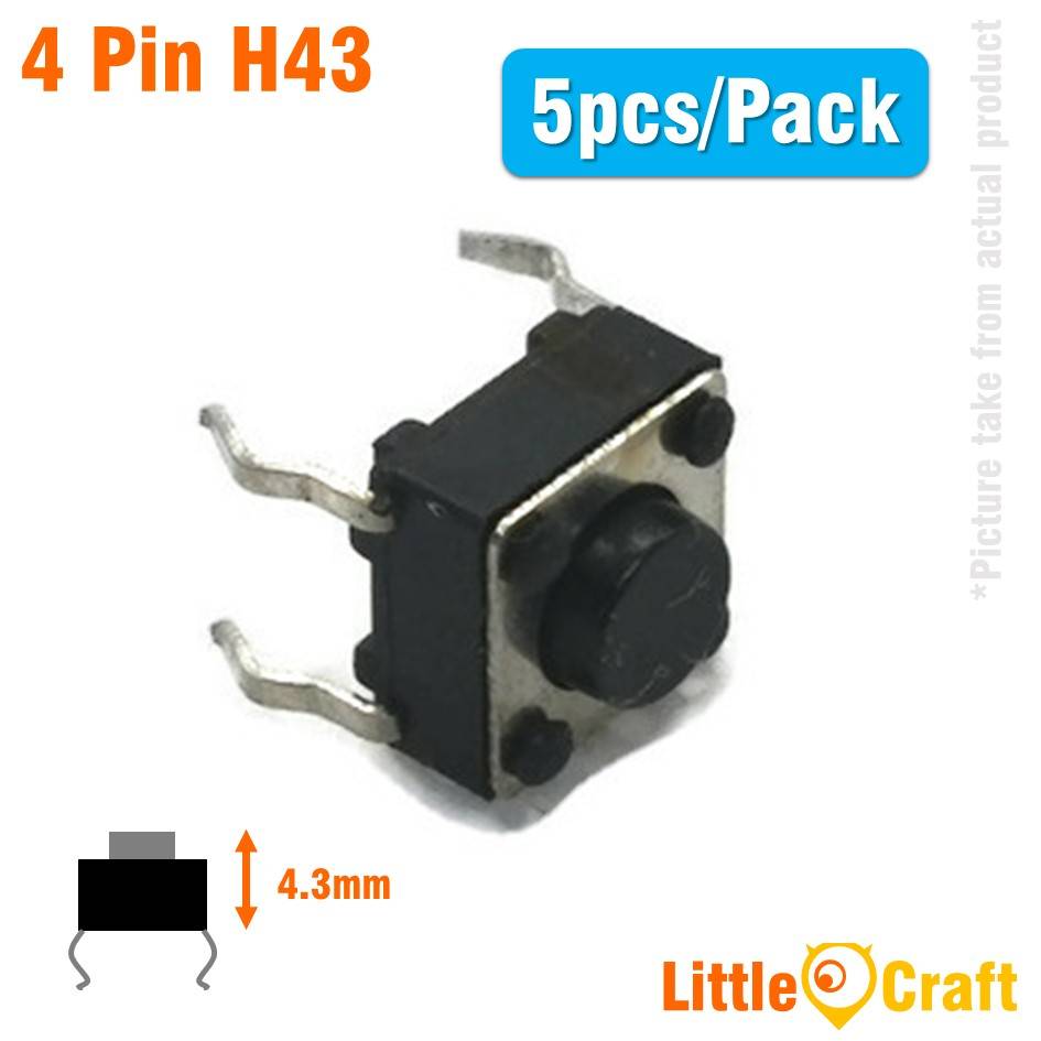 Momentary Tactile Switch Reset Button Tact Switch 6x6