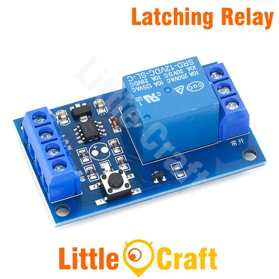 1 Channel 5V 12V Latching Relay Module with Switch External Control Port