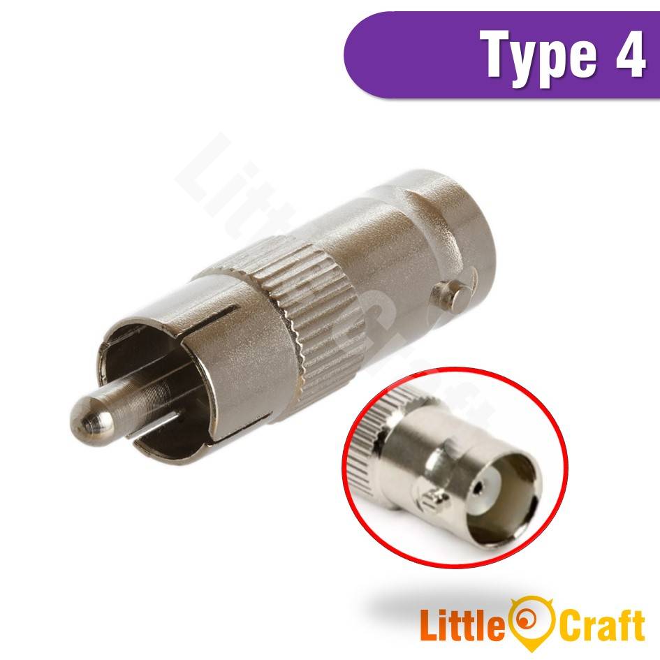BNC Plug Male Female Connector RCA AV CCTV Solderless Connector