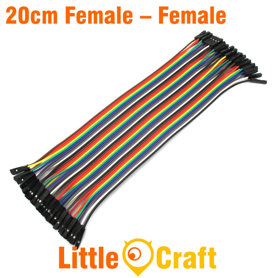 Dupont Jumper Wire 40p 2.54mm Female to Female 20cm