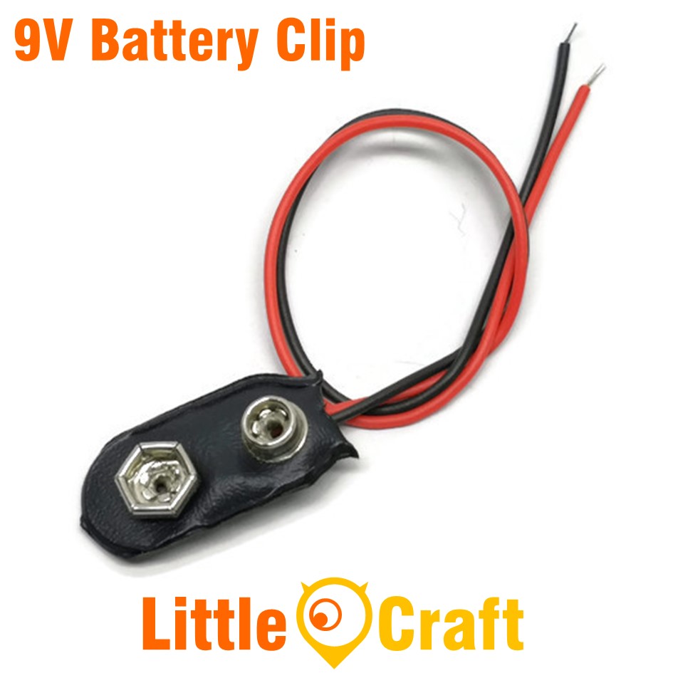 9V Battery Clip With Cable