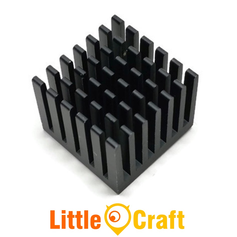 Heatsink 25x25x20 mm Aluminium Black Anodized