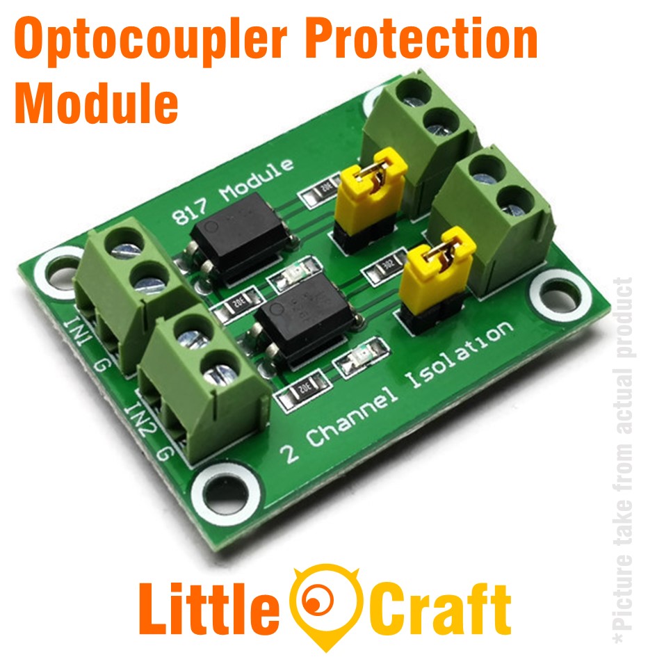 2 Channel Optocoupler Isolated Protection Module