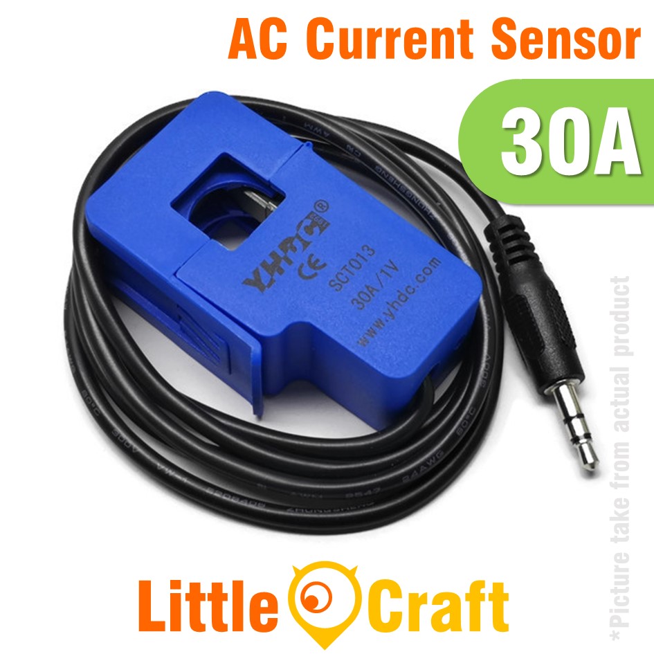 SCT013 30A NonInvasive AC Current Sensor Clamp Sensor